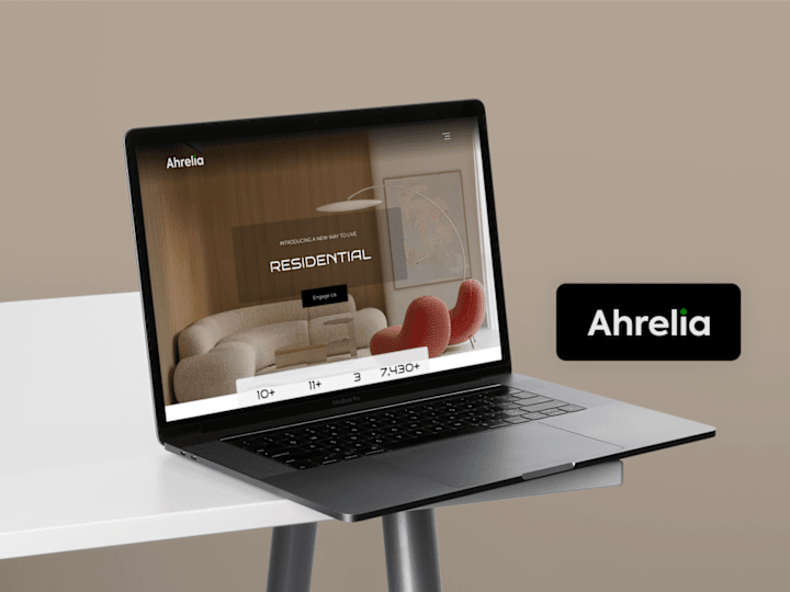 Cover image for Ahrelia Redesign- Websites | Redesign | Figma| Ui/Ux Design