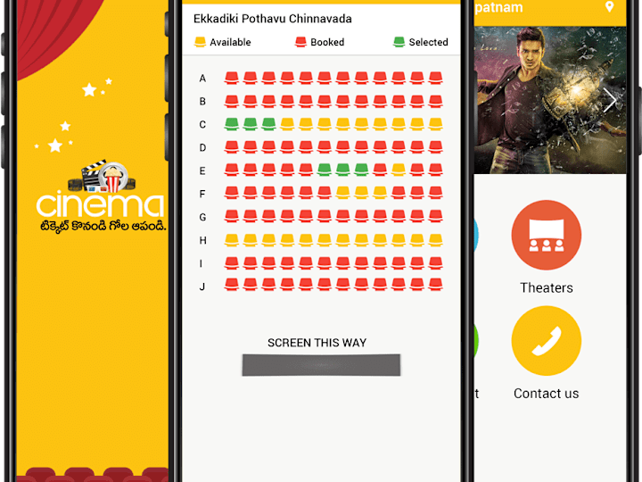 Cover image for designed movie ticket app