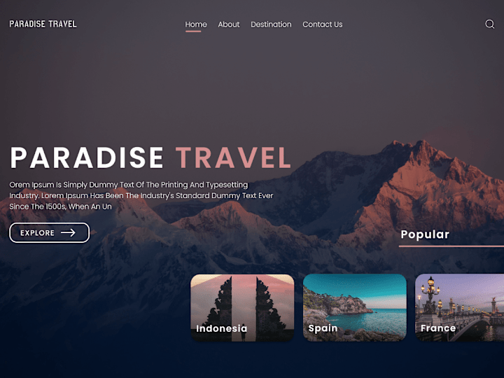 Cover image for Website UI Design