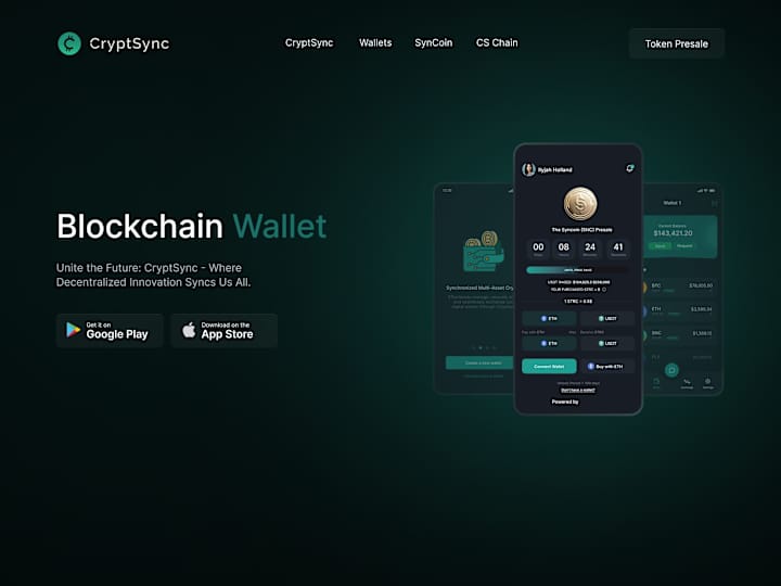 Cover image for CryptSync | Web Design