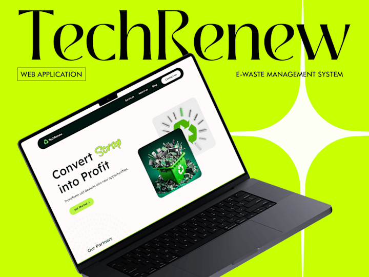 Cover image for TechRenew | UI Redesign for an E-Waste Recycling Platform