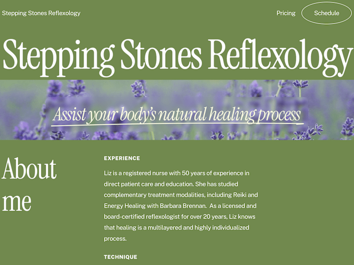 Cover image for Stepping Stones Reflexology