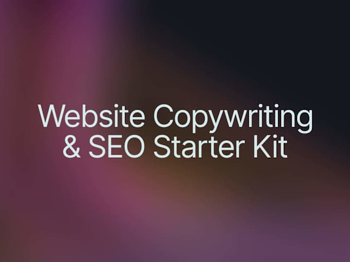Cover image for Website Copywriting & SEO Starter Kit