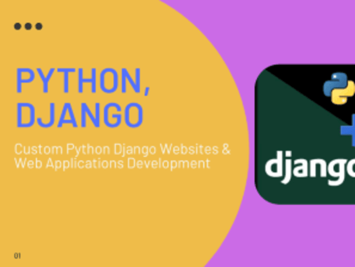 Cover image for I will develop full stack Django + React web apps