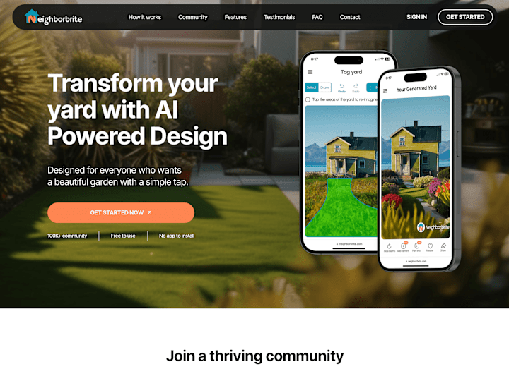 Cover image for Neighborbrite - Free AI Landscape Design Inspiration