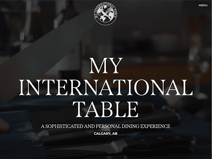 Cover image for My International Table Website Design