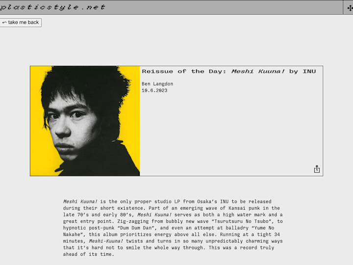 Cover image for Plastic Style Music Blog
