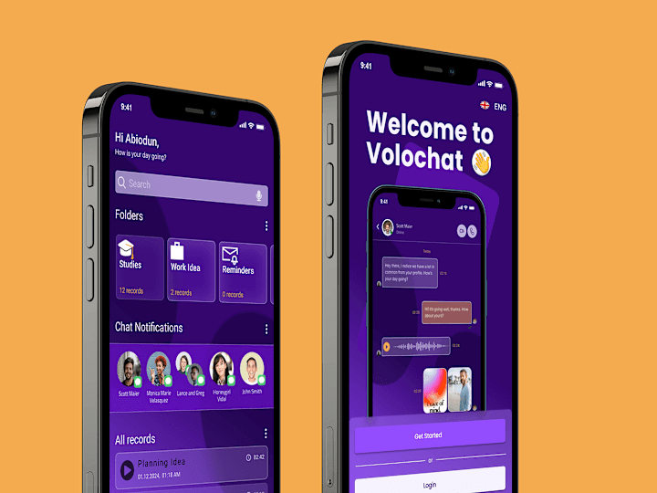 Cover image for Volo Chat Glassmorphism UI Design