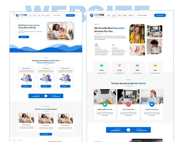 Cover image for CISO HQ Wordpress Lms Website With Learndash