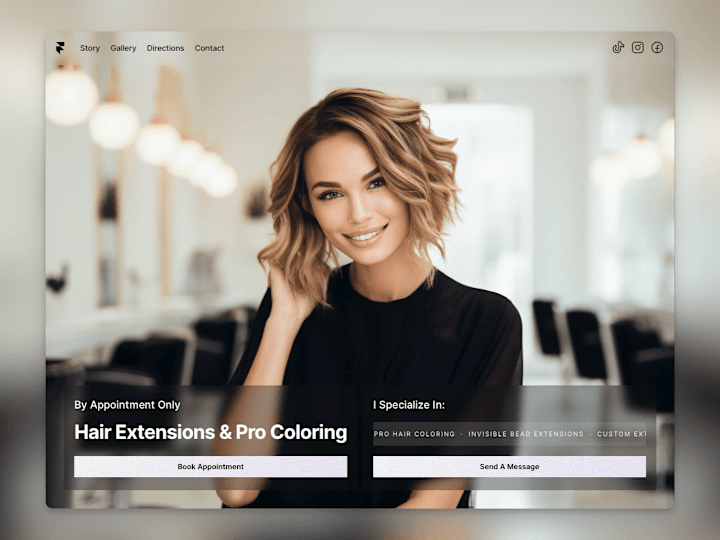 Cover image for "Hair Stylist" - Framer Landing Page