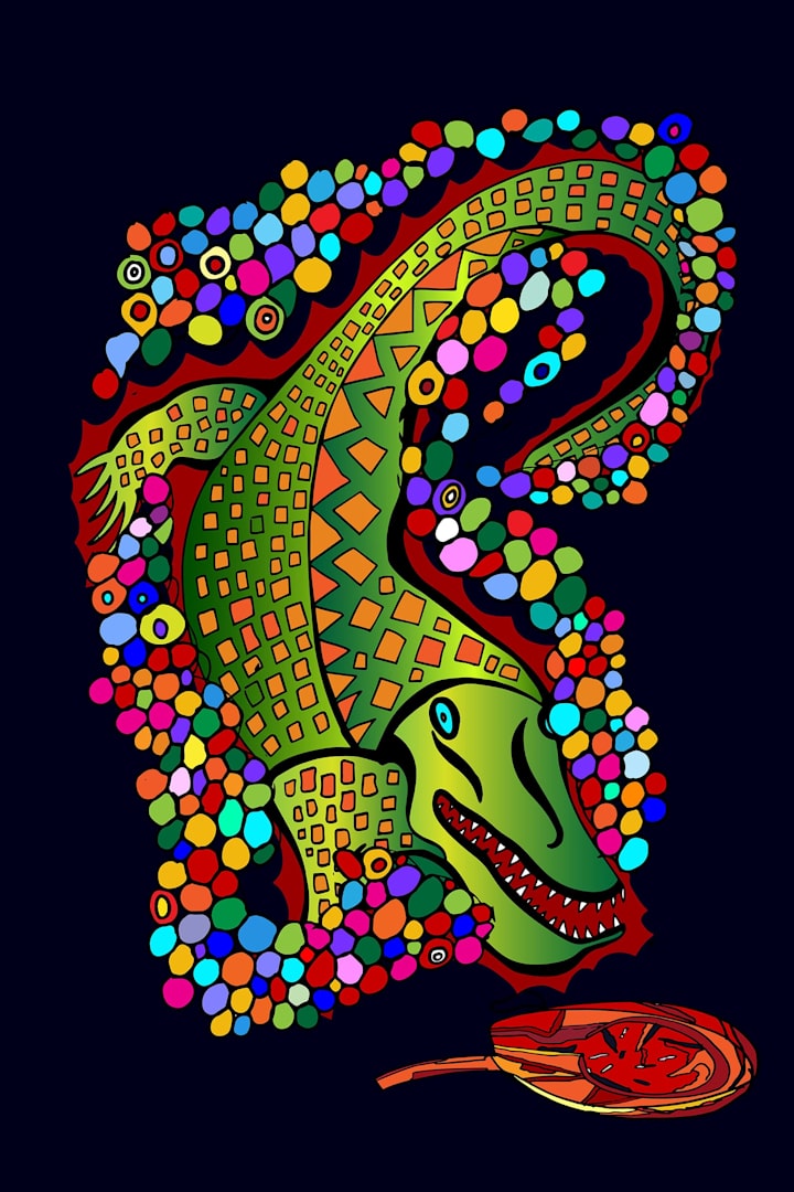 Cover image for Vibrant Alligator Artwork