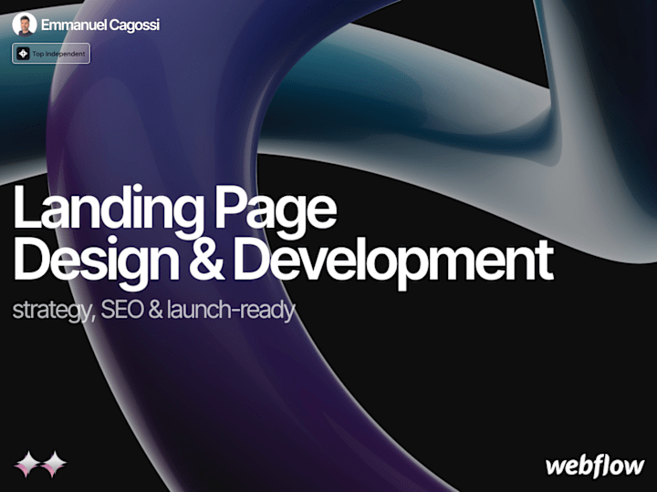 Cover image for Webflow Landing Page :: Strategy, SEO & Launch-Ready