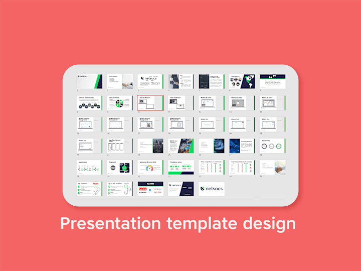 Cover image for Presentation template design