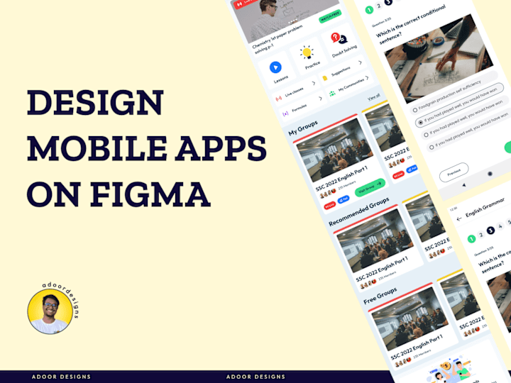 Cover image for Design mobile apps on Figma