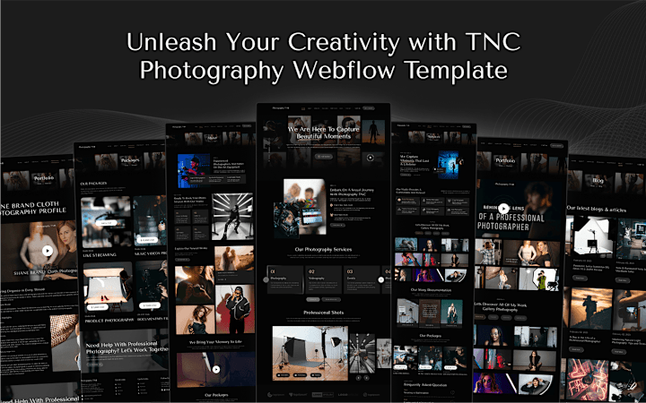 Cover image for Photography Landing Page Template: Behance