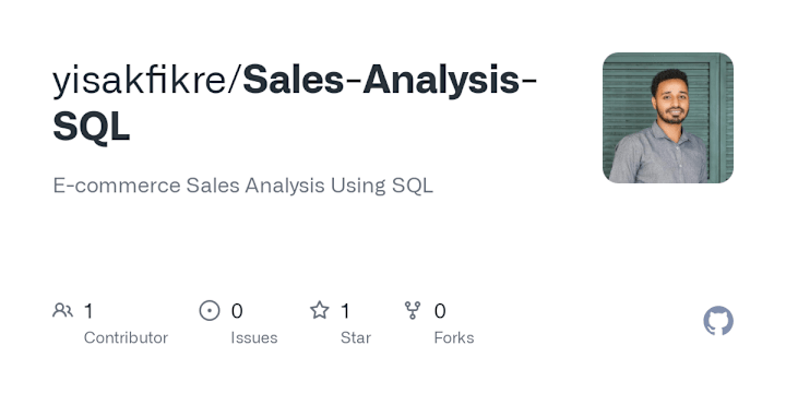 Cover image for Sales Analysis for E-commerce Business Using SQL