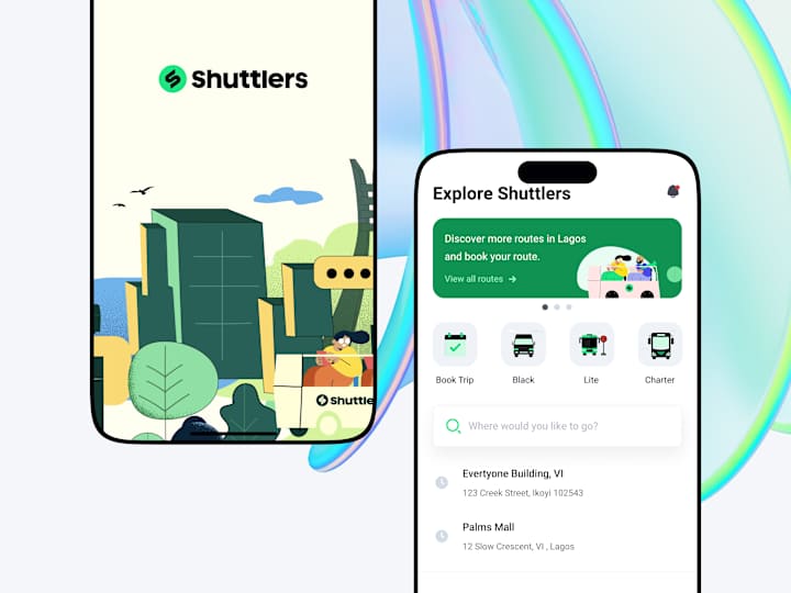 Cover image for Shuttlers Mobility Mobile App Design