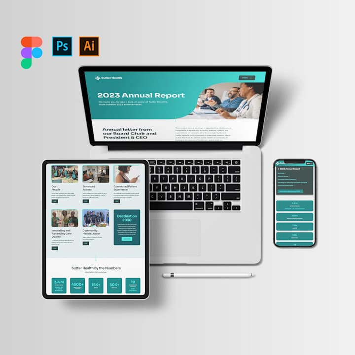 Cover image for UX/UI Design in Figma and HTML, SCSS and JS - Sutter Health