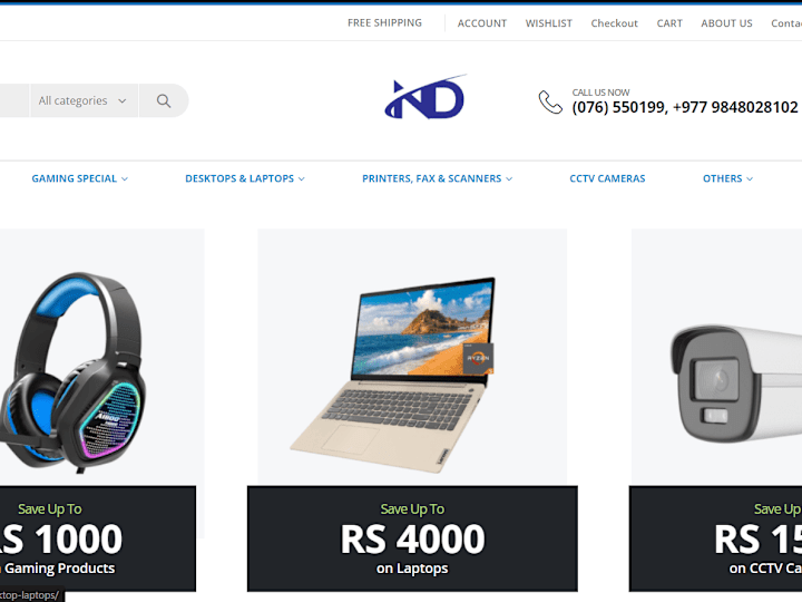 Cover image for ND Computer – Best Online Shopping Experience !