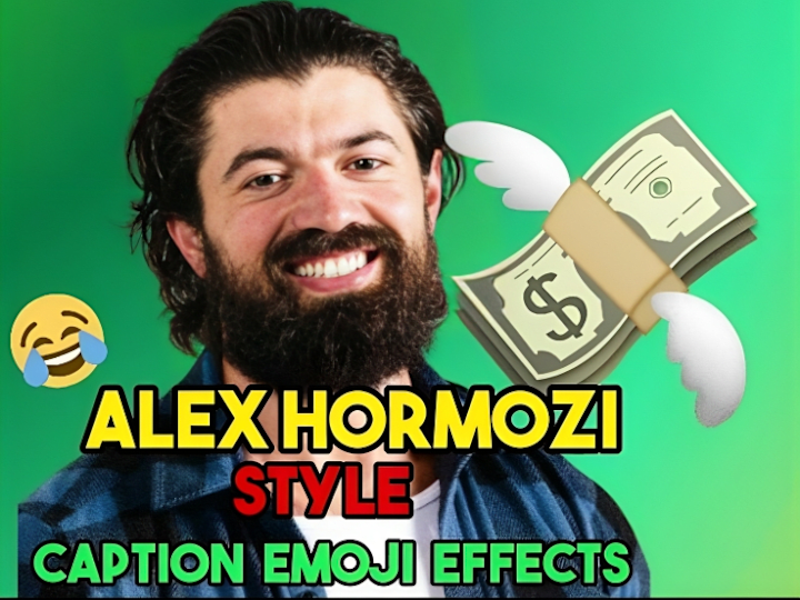 Cover image for Edit reels in alex hormozi style with caption and emojis