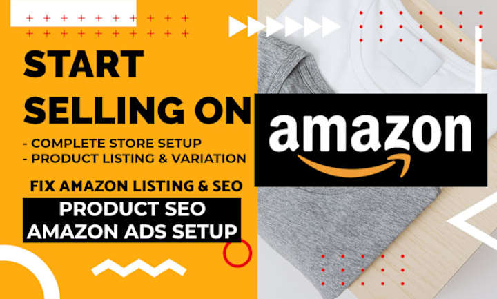 Cover image for I will create amazon product listing variation store setup