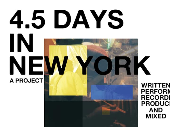 Cover image for 4.5 Days in New York 