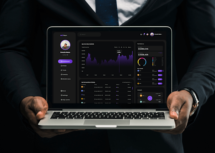 Cover image for Crypto Dashboard ||UI/UX Design