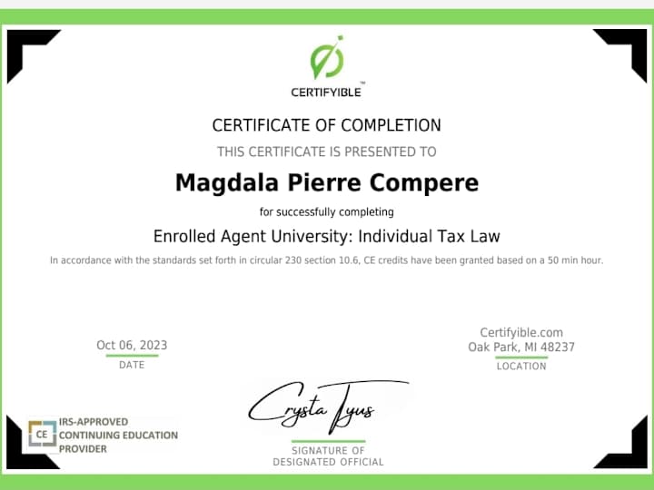 Cover image for Tax Consulting Services
