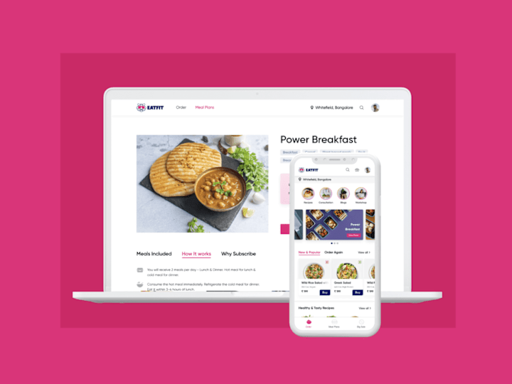 Cover image for Eatfit UX/UI Design