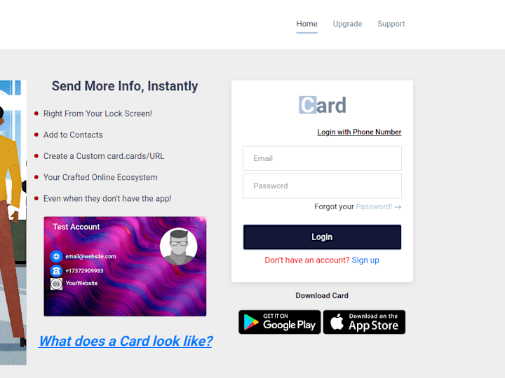 Cover image for BCard - Digital visiting card platform