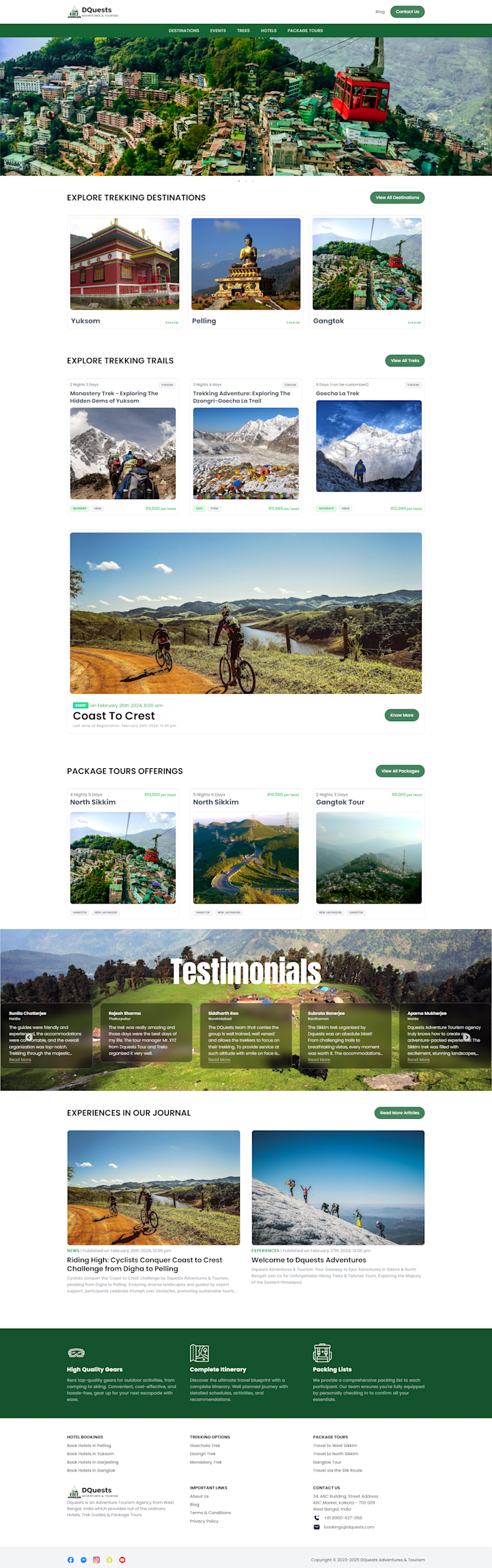 Cover image for Adventure Business Website Powered by Directus CMS