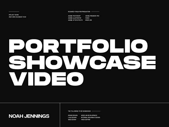 Cover image for 2024-2025 Portfolio Showcase Video