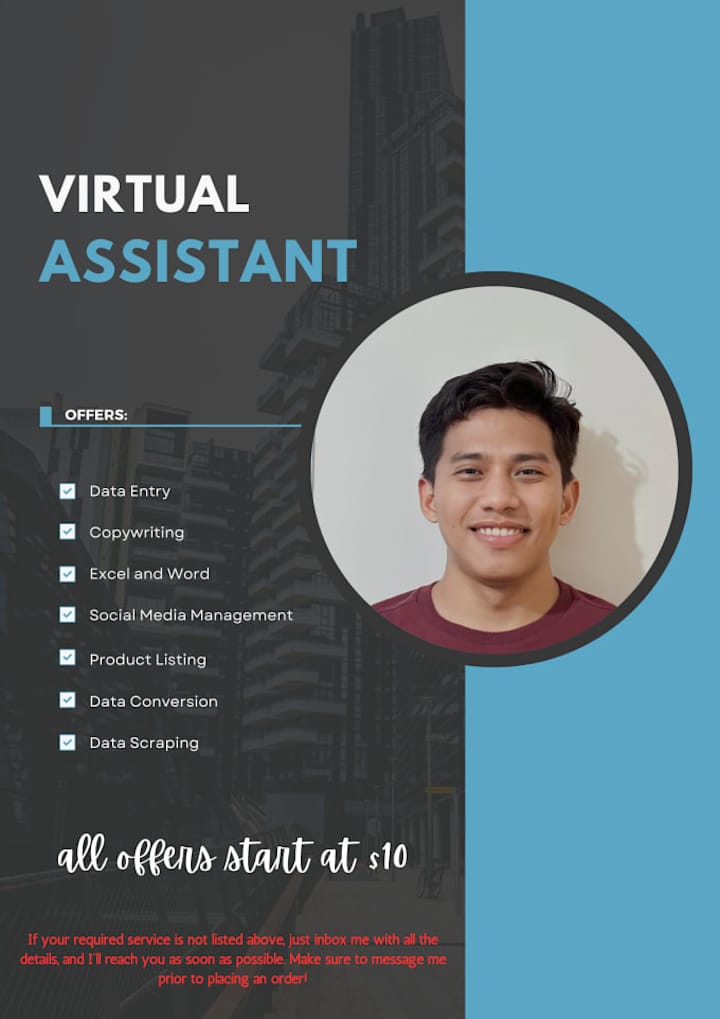 Cover image for I will be your virtual assistant for data entry and file conver…