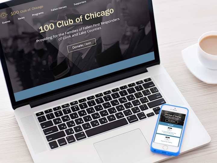 Cover image for 100 Club of Chicago Website