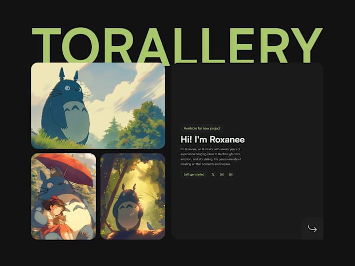 Cover image for Torallery - Illustration Portfolio Template