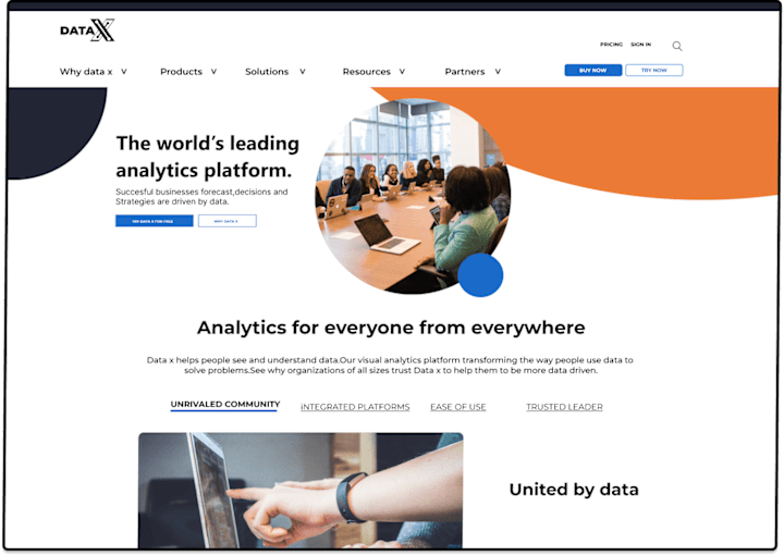 Cover image for Data X website