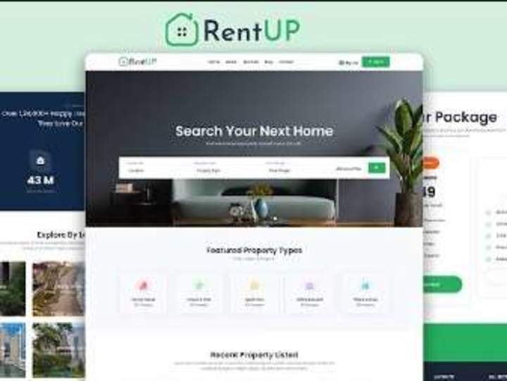 Cover image for RentUp - Residence & Real Estate Website