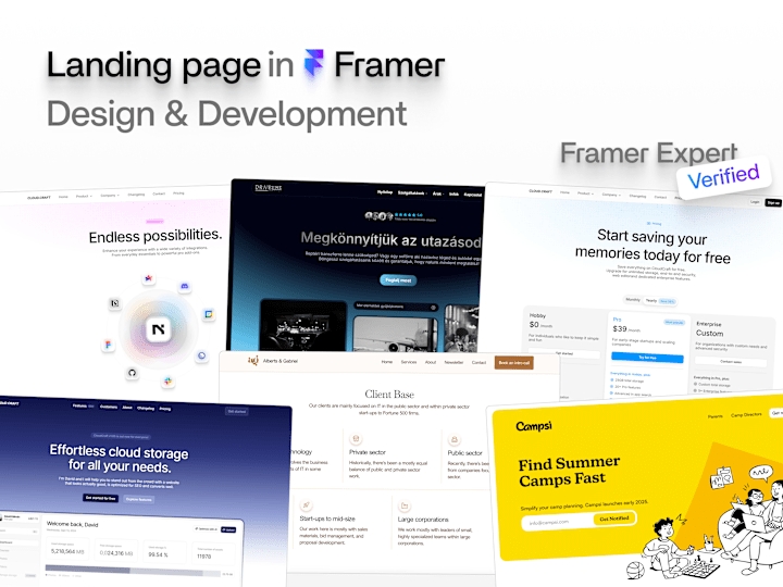 Cover image for Framer Landing Page - Design & Development