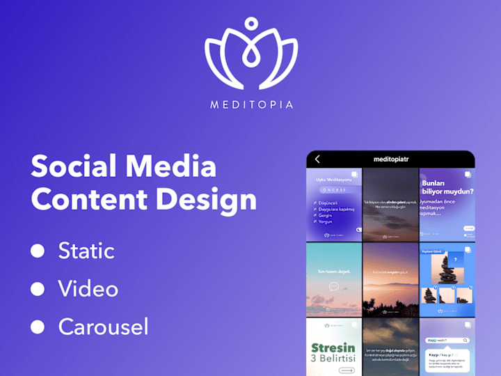Cover image for Social Media & Ad Design for Meditopia