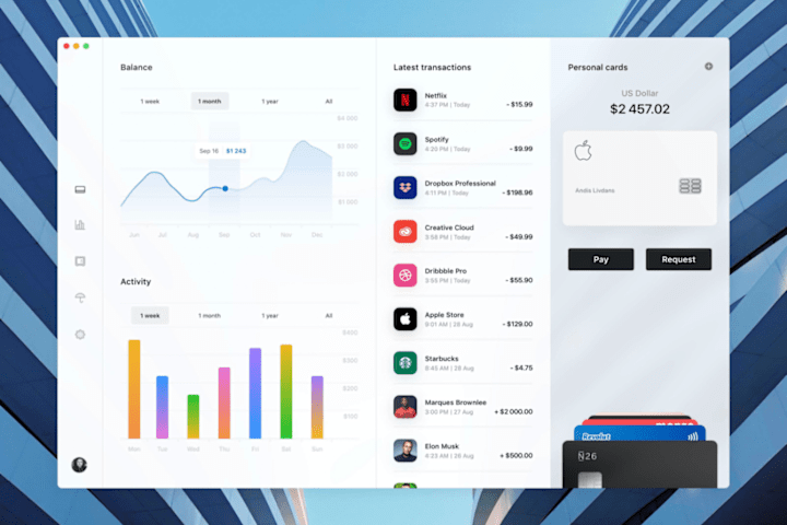 Cover image for Wallet app Concept