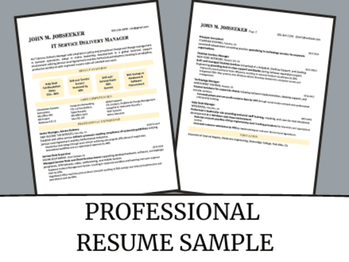 Cover image for Custom Resume Design Senior-level