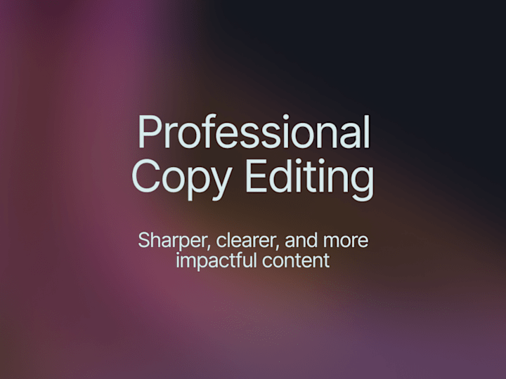 Cover image for Professional Copy Editing