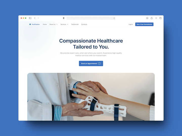 Cover image for HealthPulse Landing Page Design 