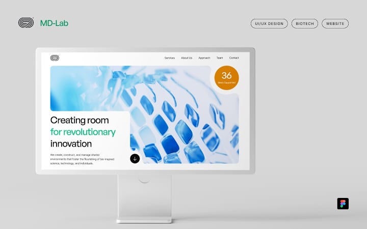 Cover image for UX/UI Design for BioTech SaaS Startup