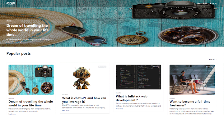 Cover image for Personal blog with Next.js