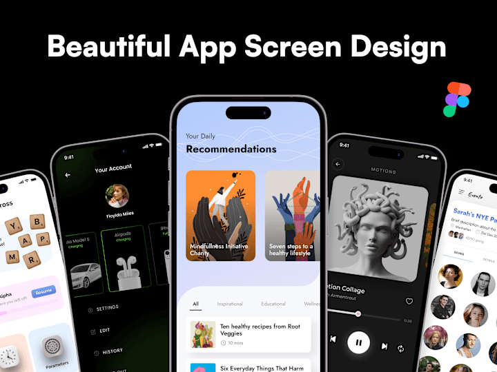 Cover image for  Single App Screen design, app mockup and UI,UX in Figma