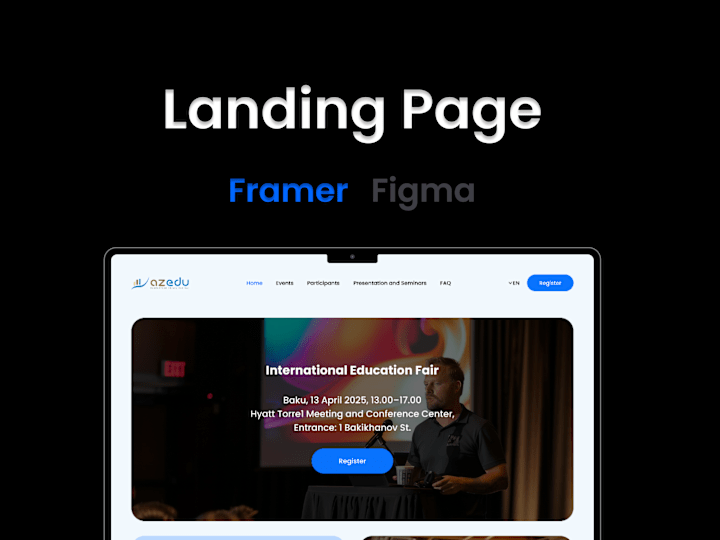 Cover image for UI/UX and Framer Landing Page