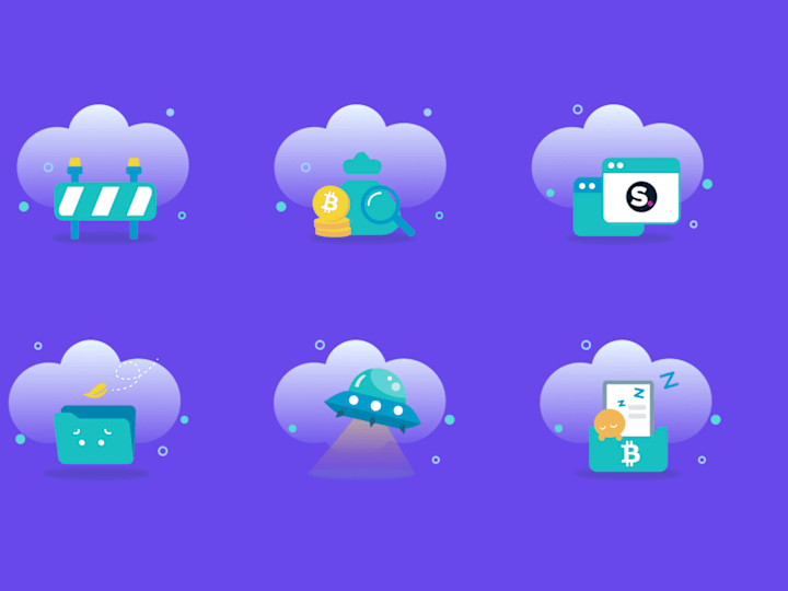 Cover image for Set of illustrations for a finance app