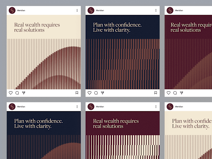 Cover image for Meridian Financial Planning | Brand Identity Design