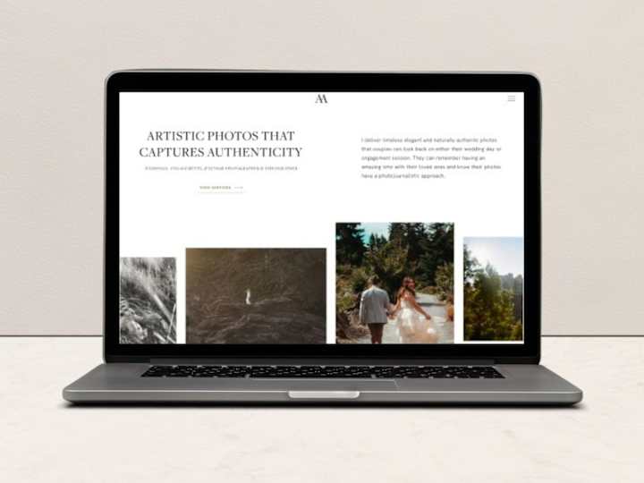 Cover image for Website for a luxury wedding photographer